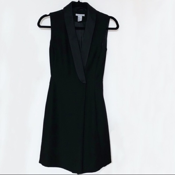 h&m black blazer dress